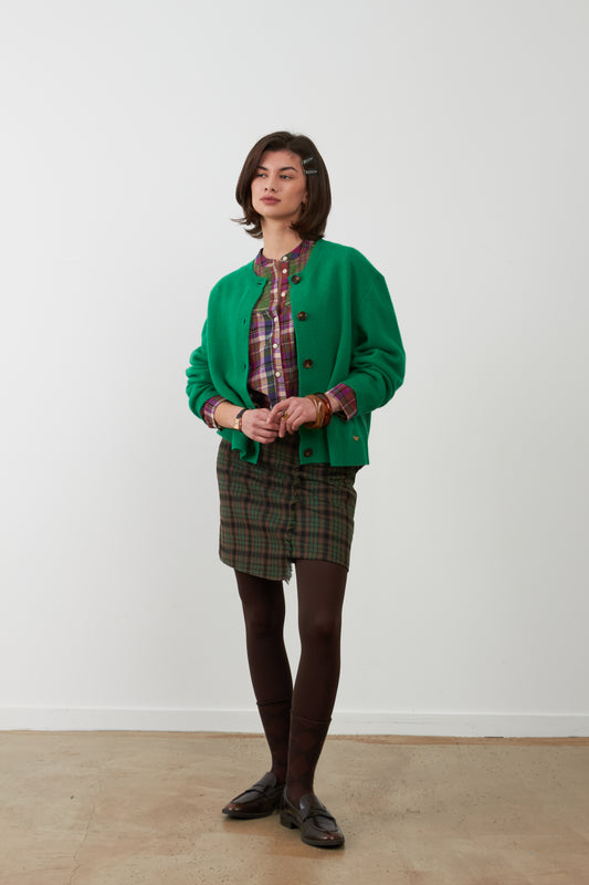 Gilet en laine Wayra - Vert