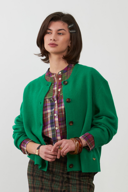 Gilet en laine Wayra - Vert
