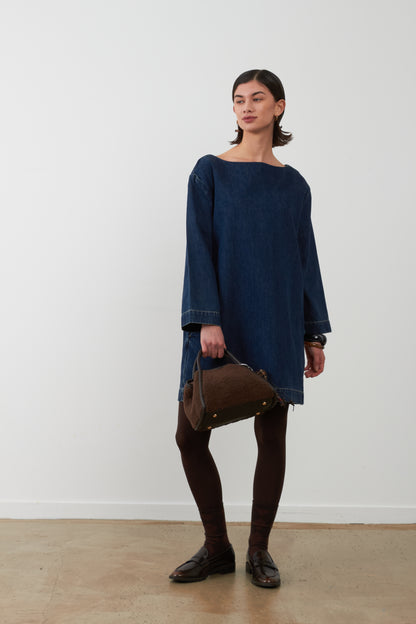 Robe courte bleue Talia - Brut