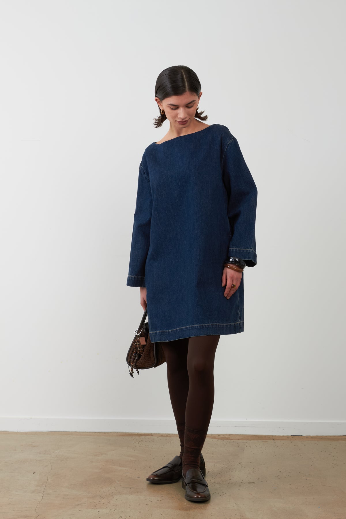 Robe courte bleue Talia - Brut
