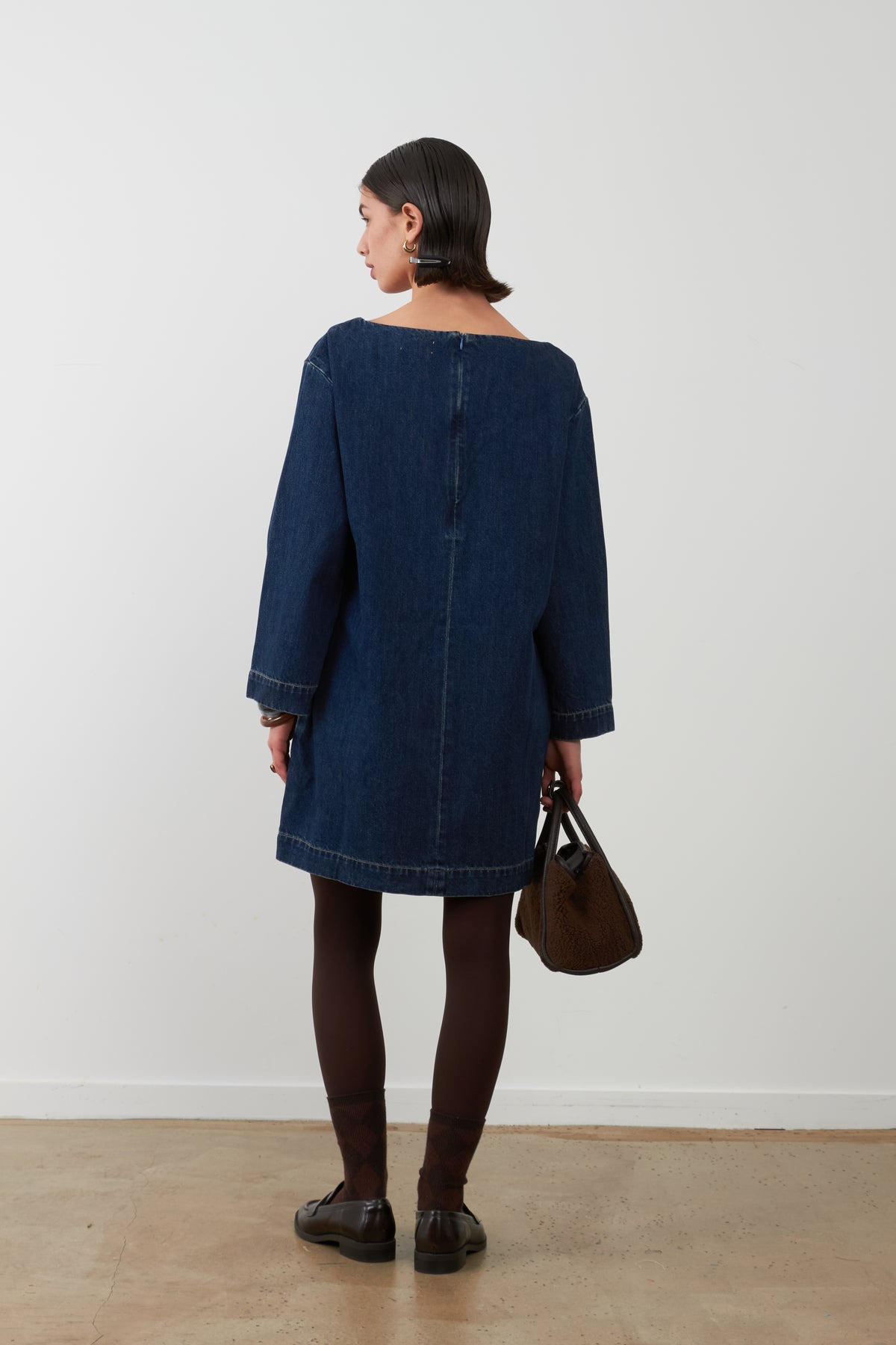 Robe courte bleue Talia - Brut