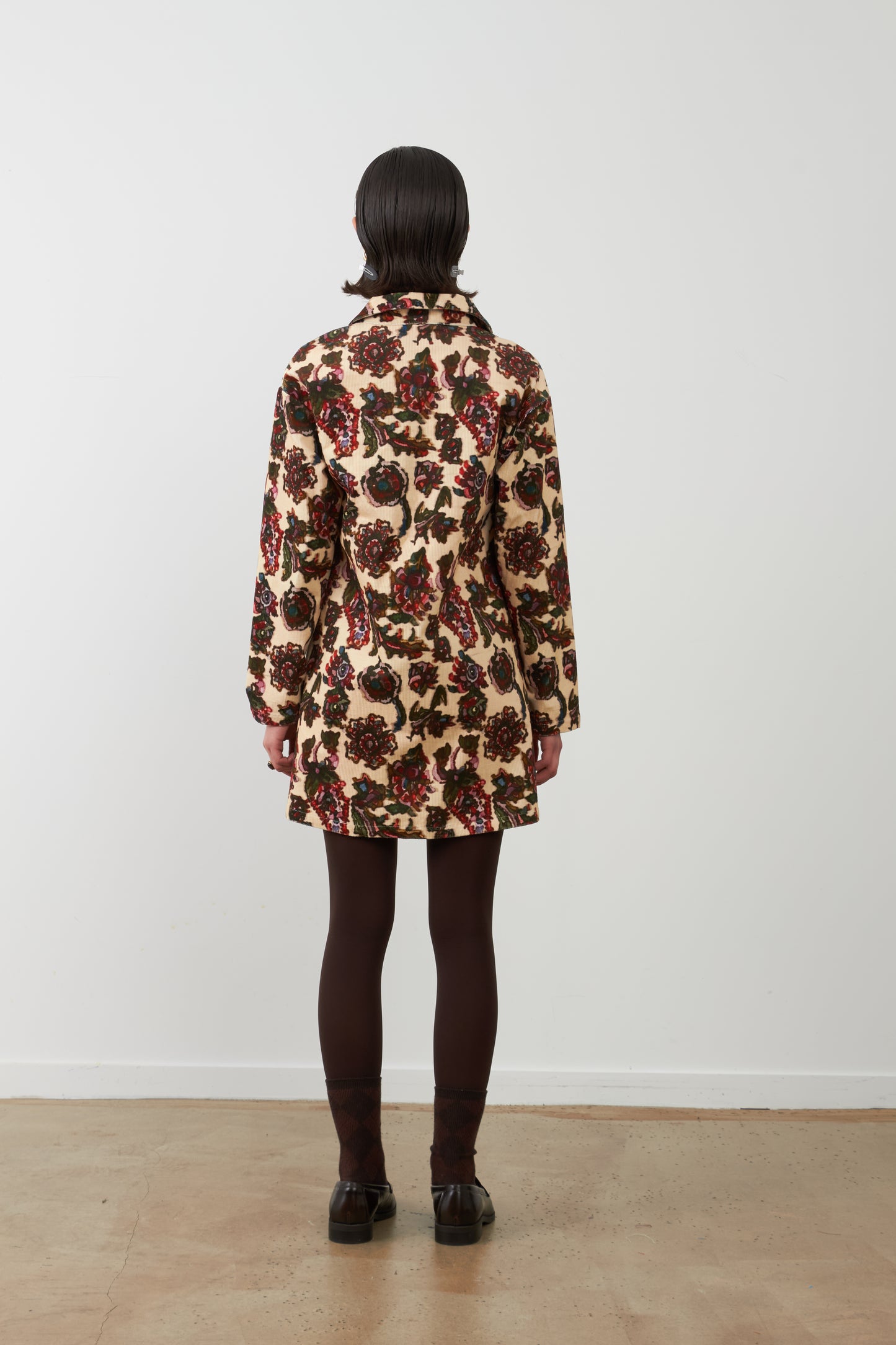 Robe courte imprimé floral Alexa - Fleur de trieste
