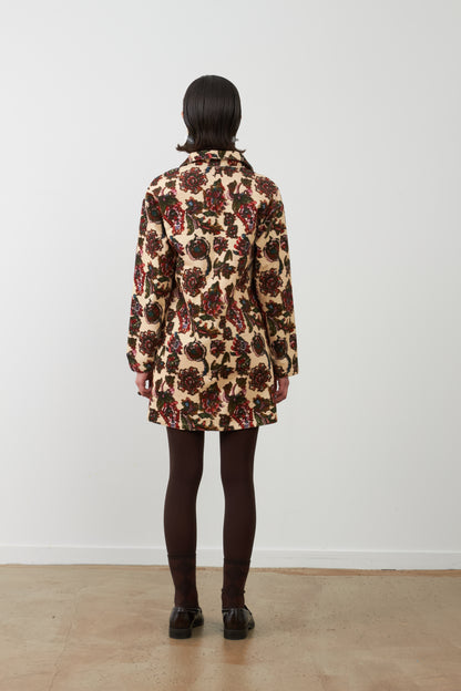 Robe courte imprimé floral Alexa - Fleur de trieste
