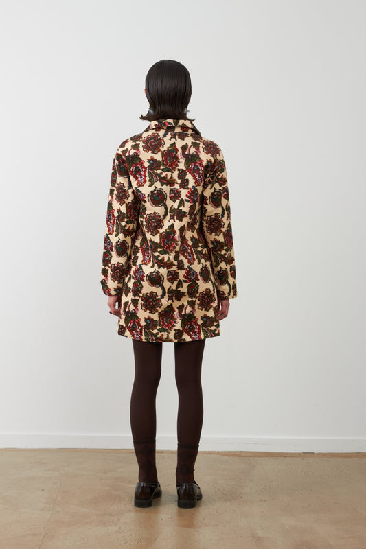 Robe courte imprimé floral Alexa - Fleur de trieste
