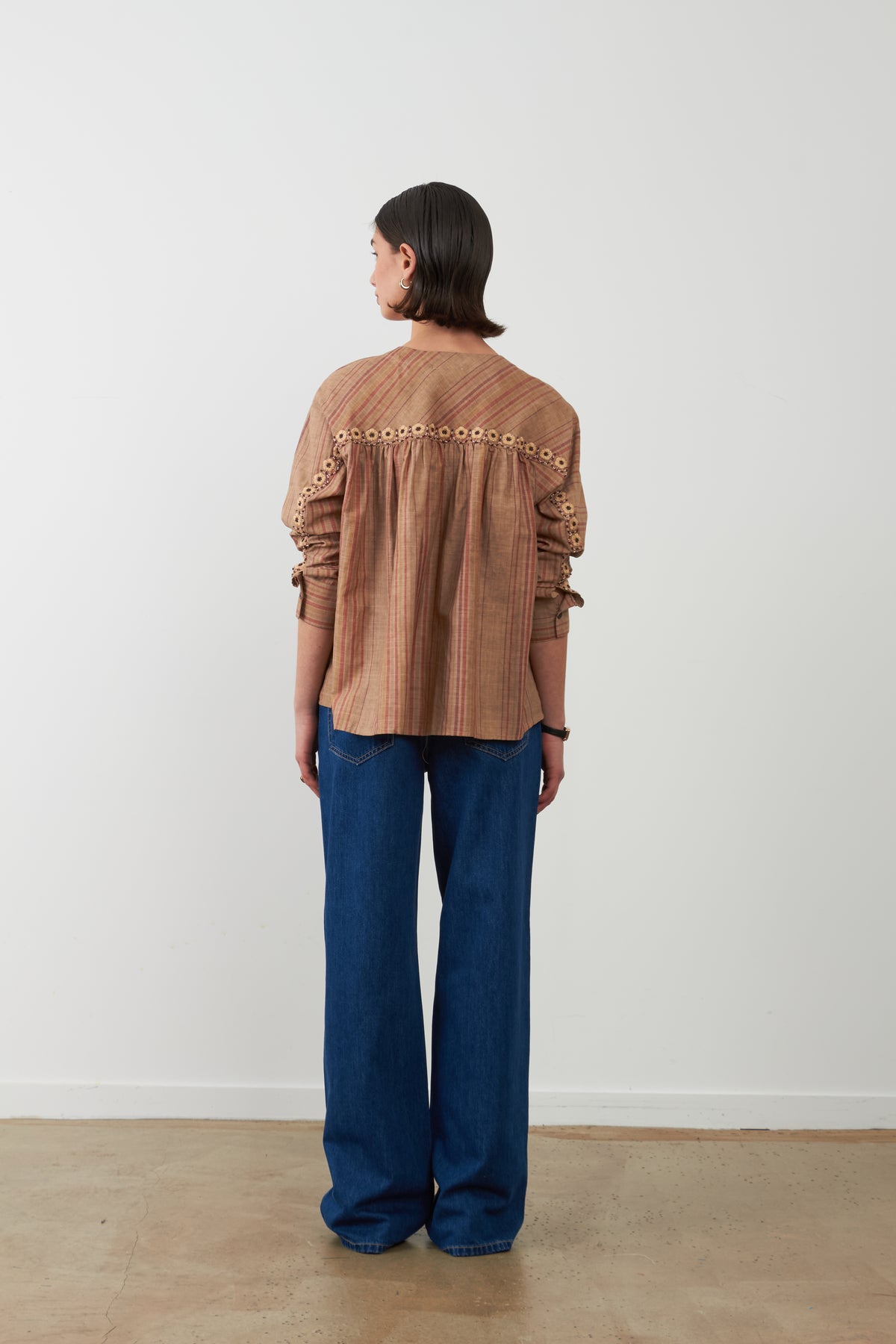 Top Kristin - Rayures beiges