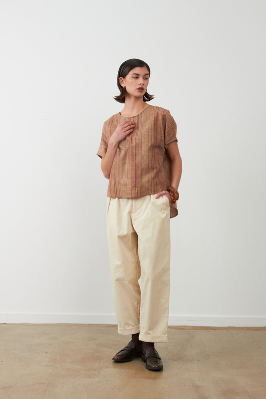 Pantalon ample Nora - Écru