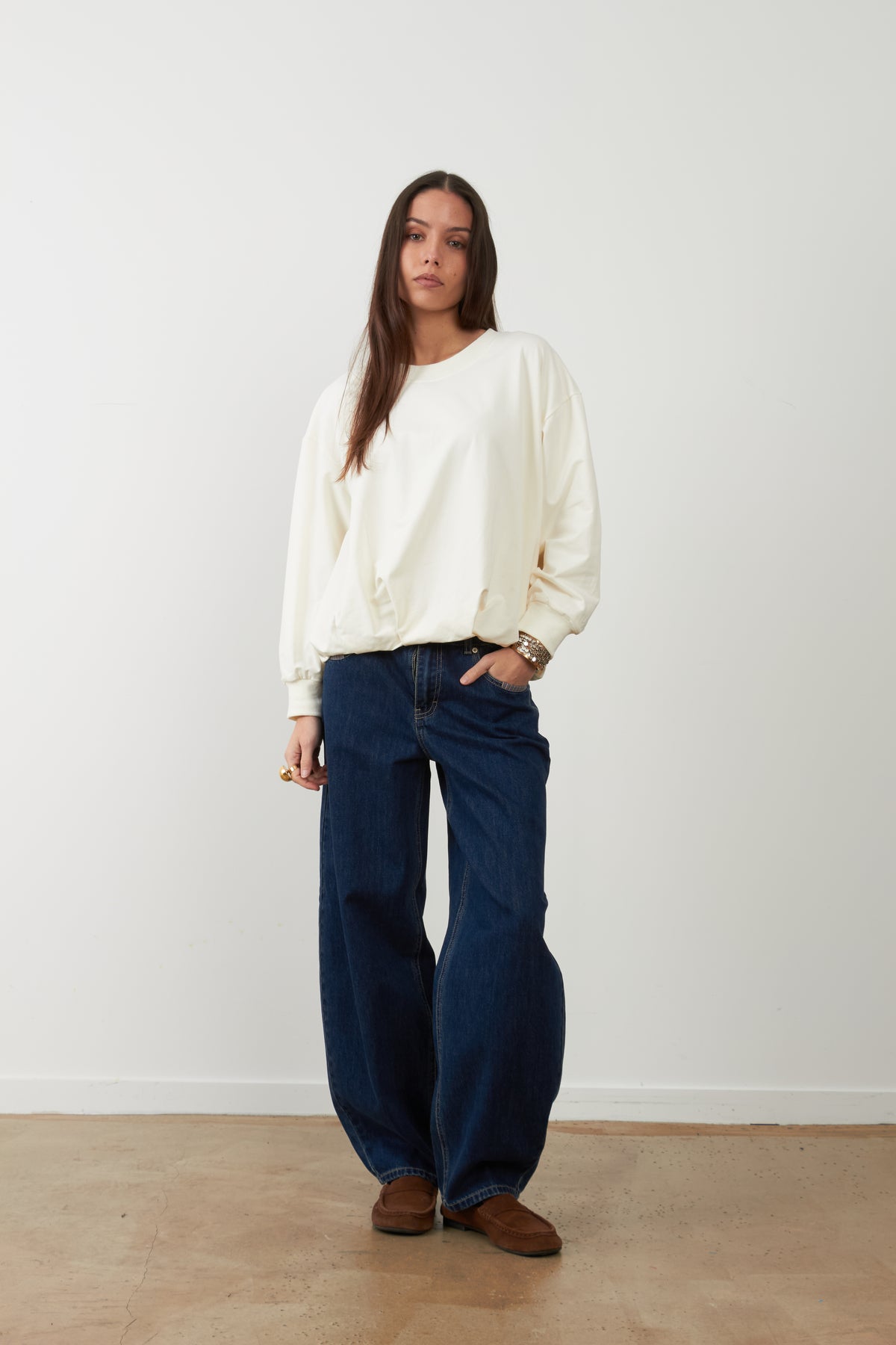 Sweat-Shirt Thelka - Ecru