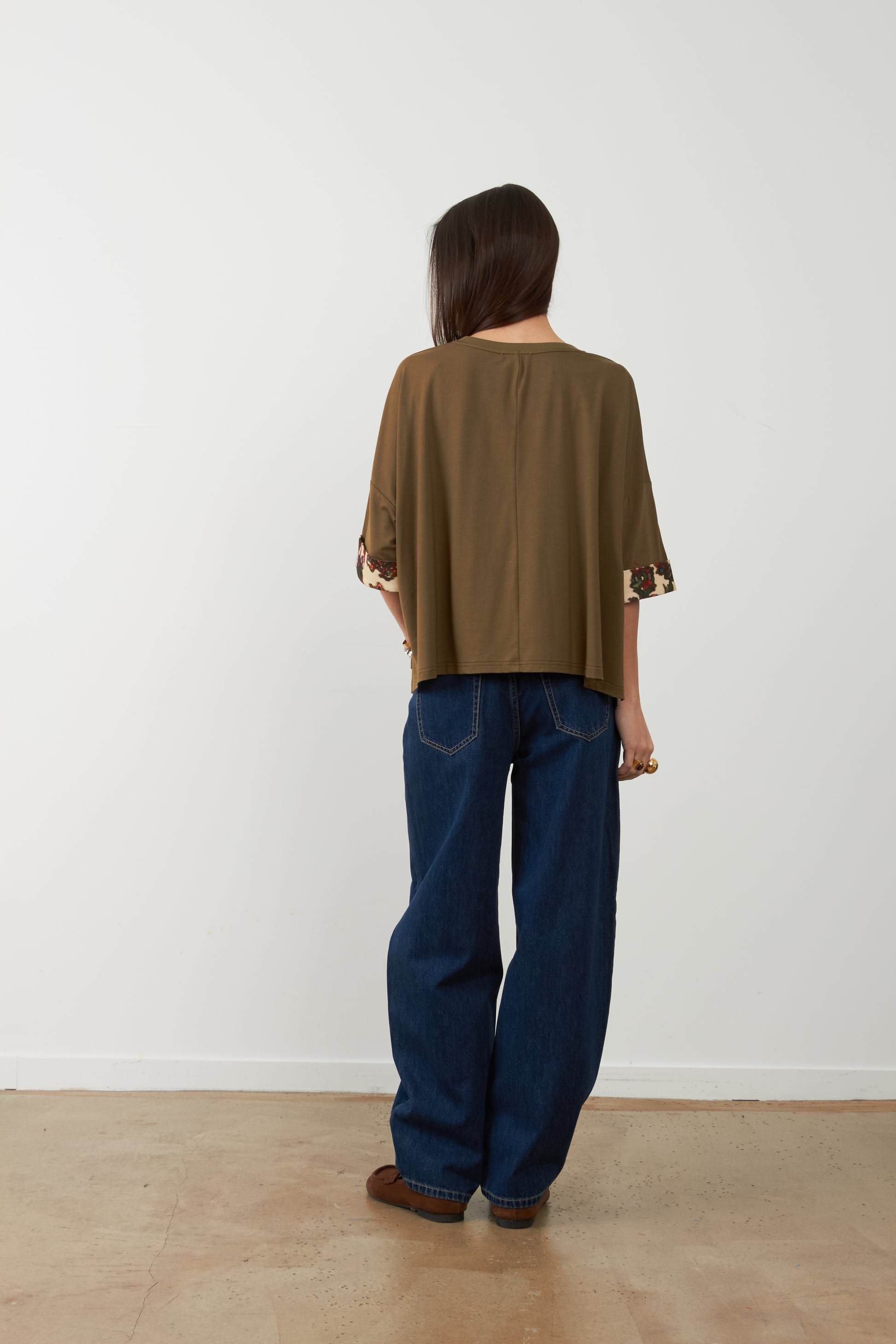 T-shirt Opaline - Kaki — vue 3