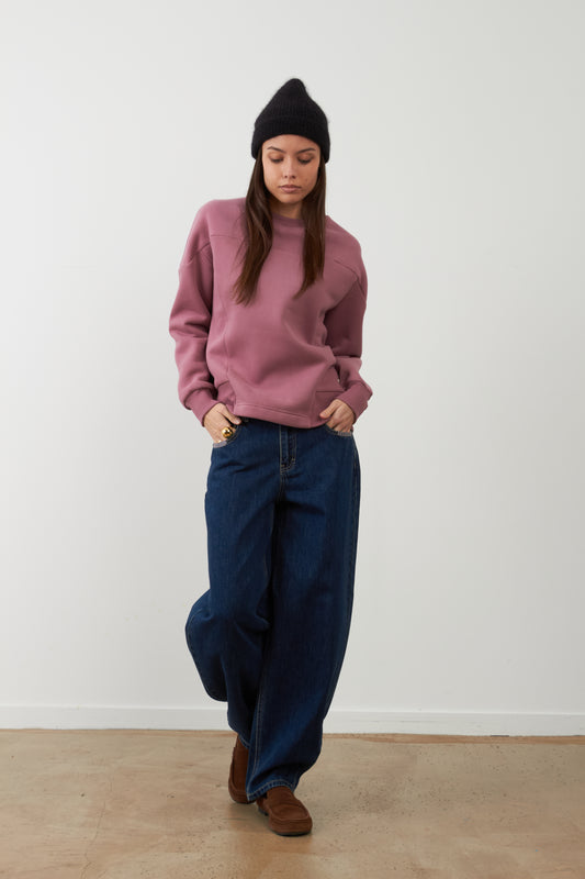 Sweatshirt col rond Kaja - Bois de Rose