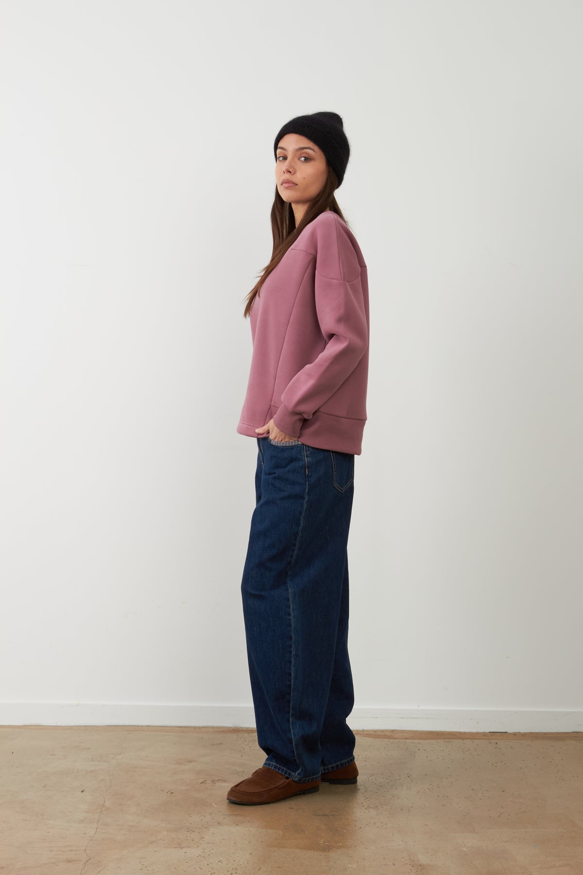 Sweatshirt col rond Kaja - Bois de Rose