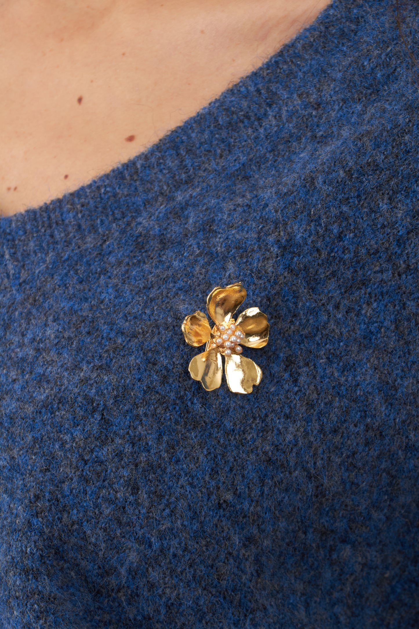 Pull Lam - Denim — vue 3