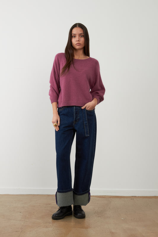 Pull en angora Maeva - Vigne