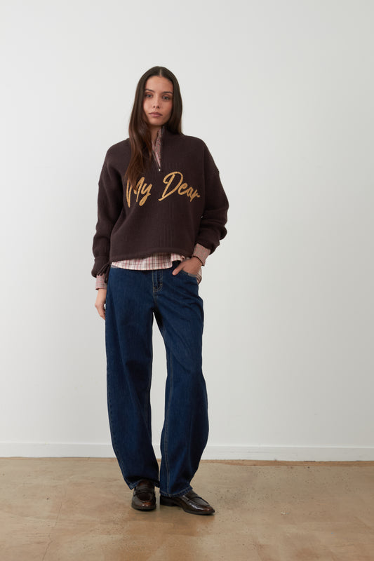 Pull "My Dear" Yseult - Chocolat