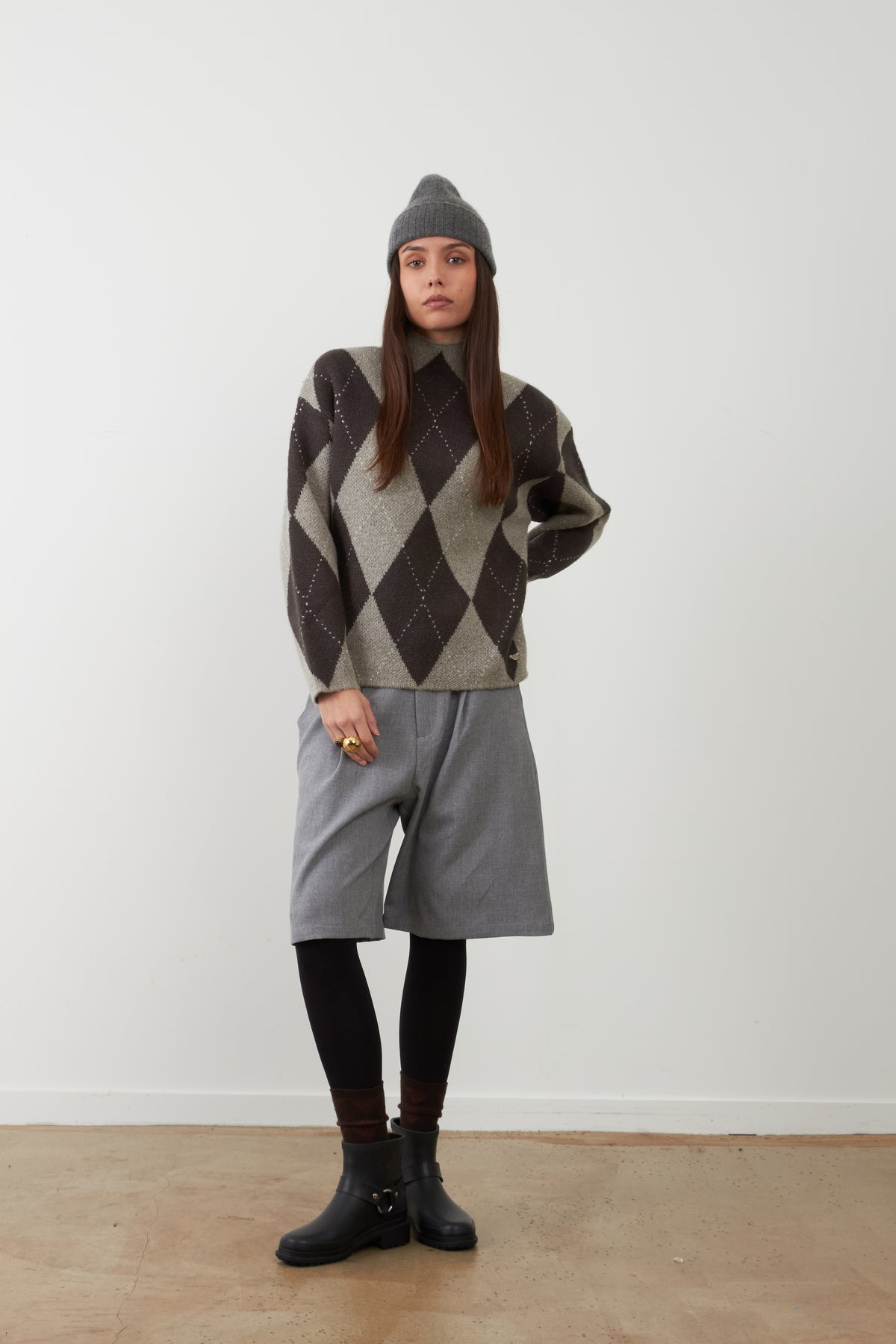 Pull Zephirine - Losange Gris