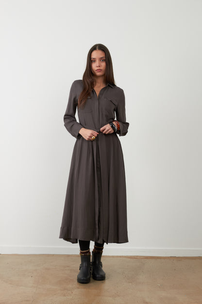 Robe longue Stefan - Kaki
