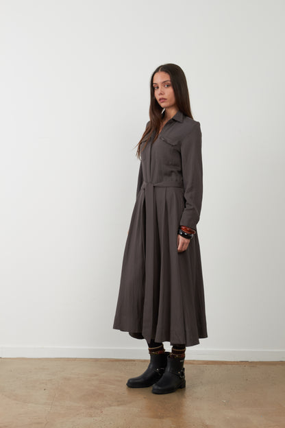 Robe longue Stefan - Kaki