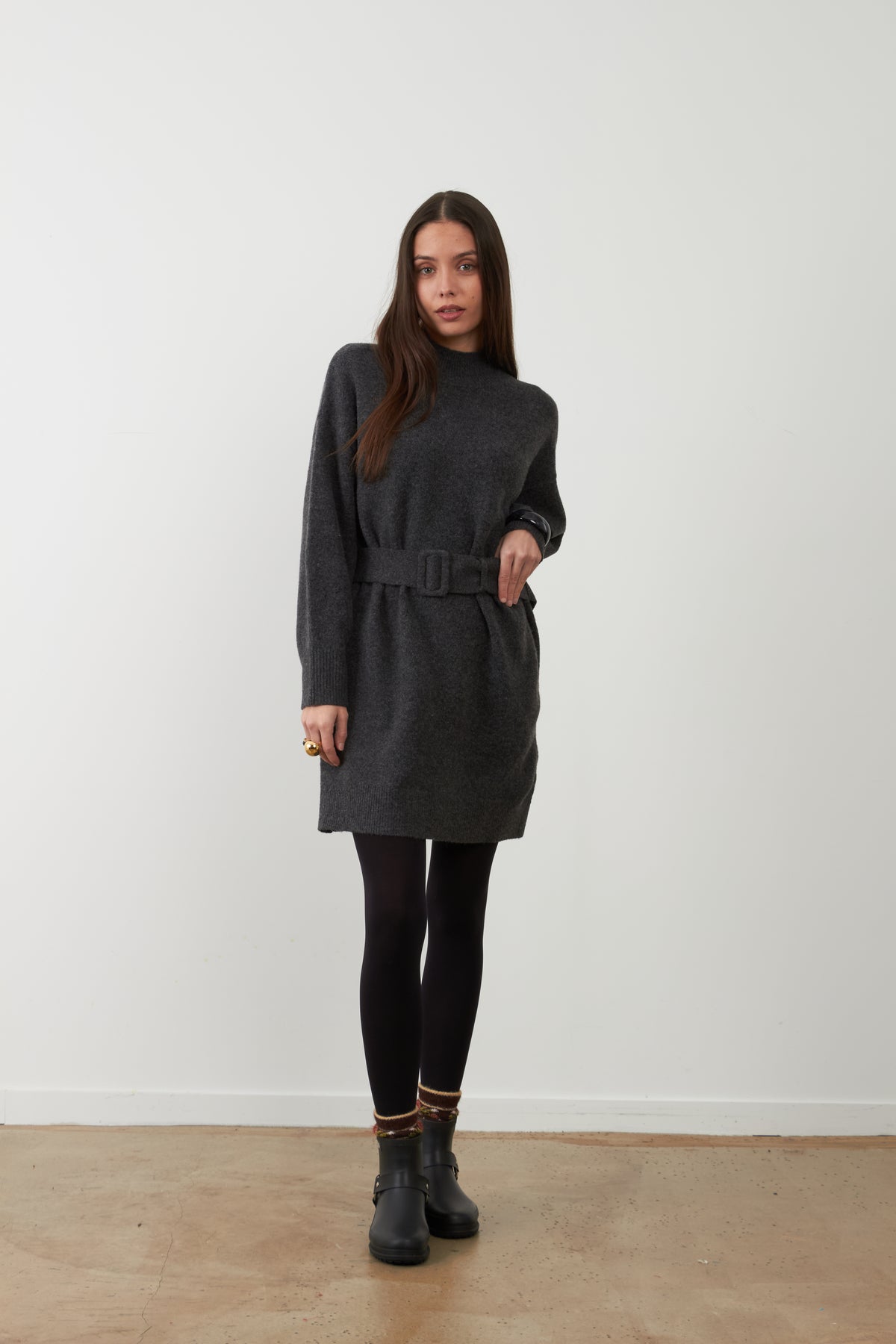 Robe pull Helga - Gris