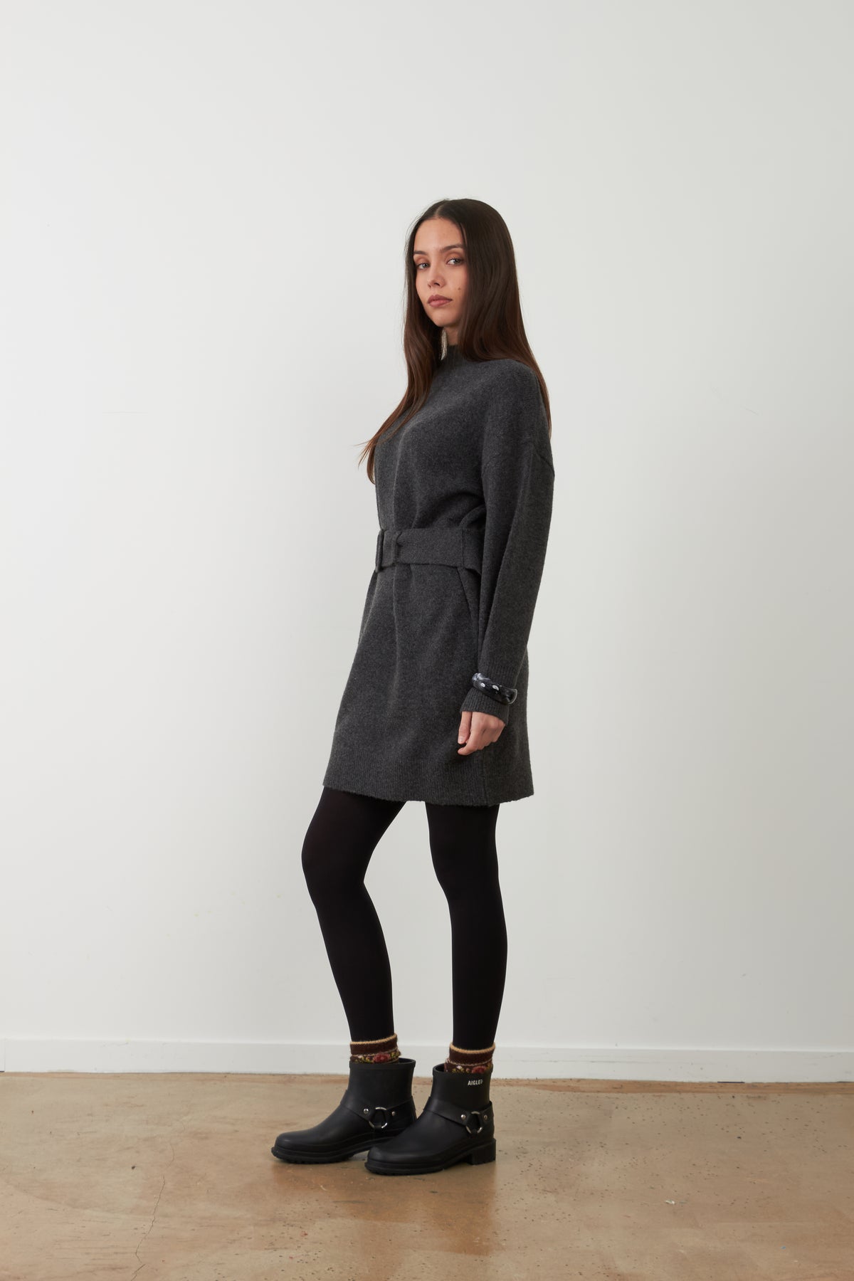 Robe pull Helga - Gris