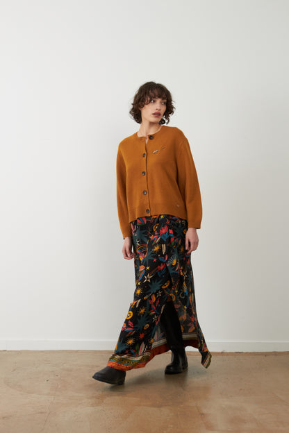 Gilet en laine Wayra - Ocre