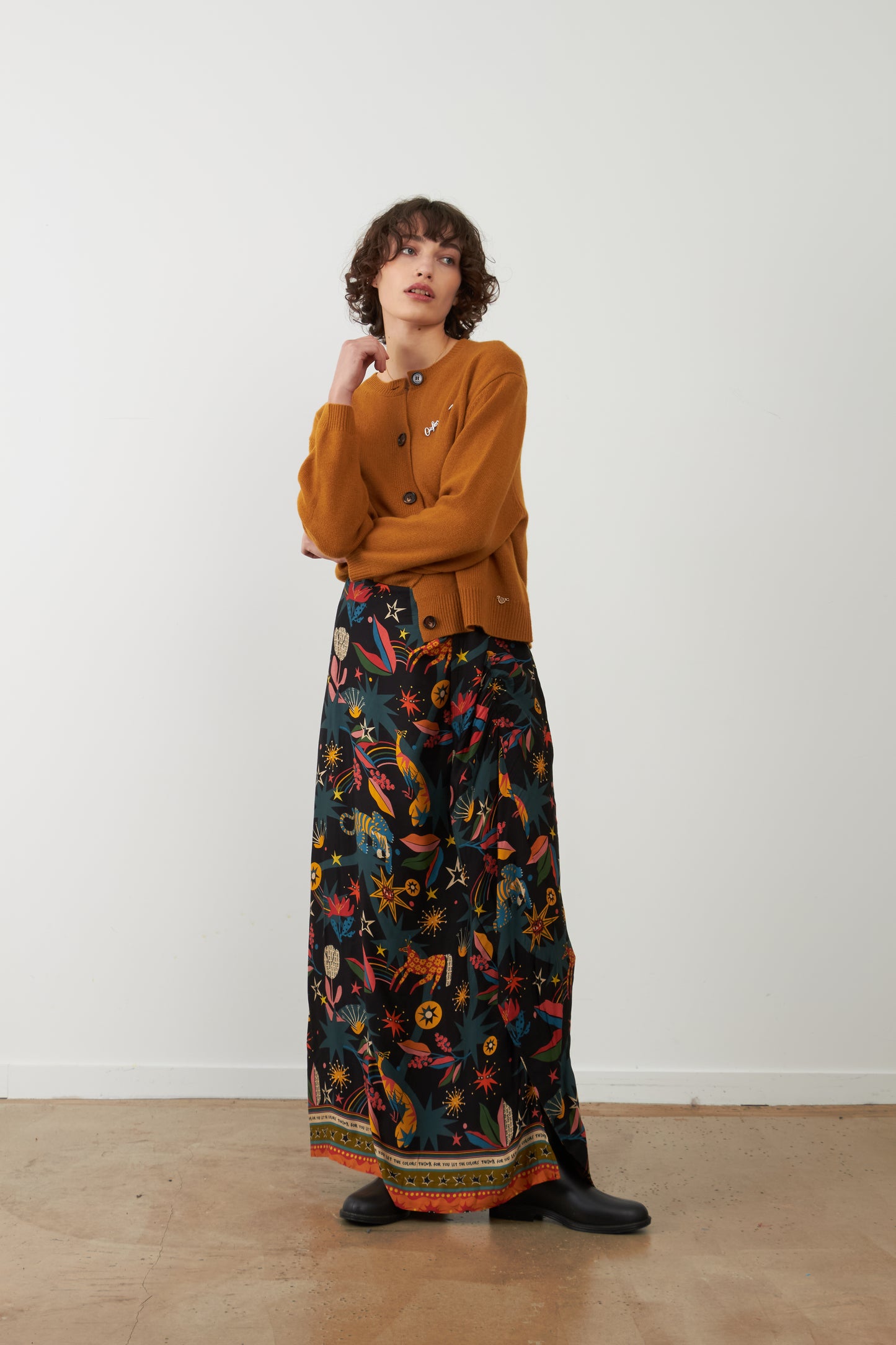 Gilet en laine Wayra - Ocre