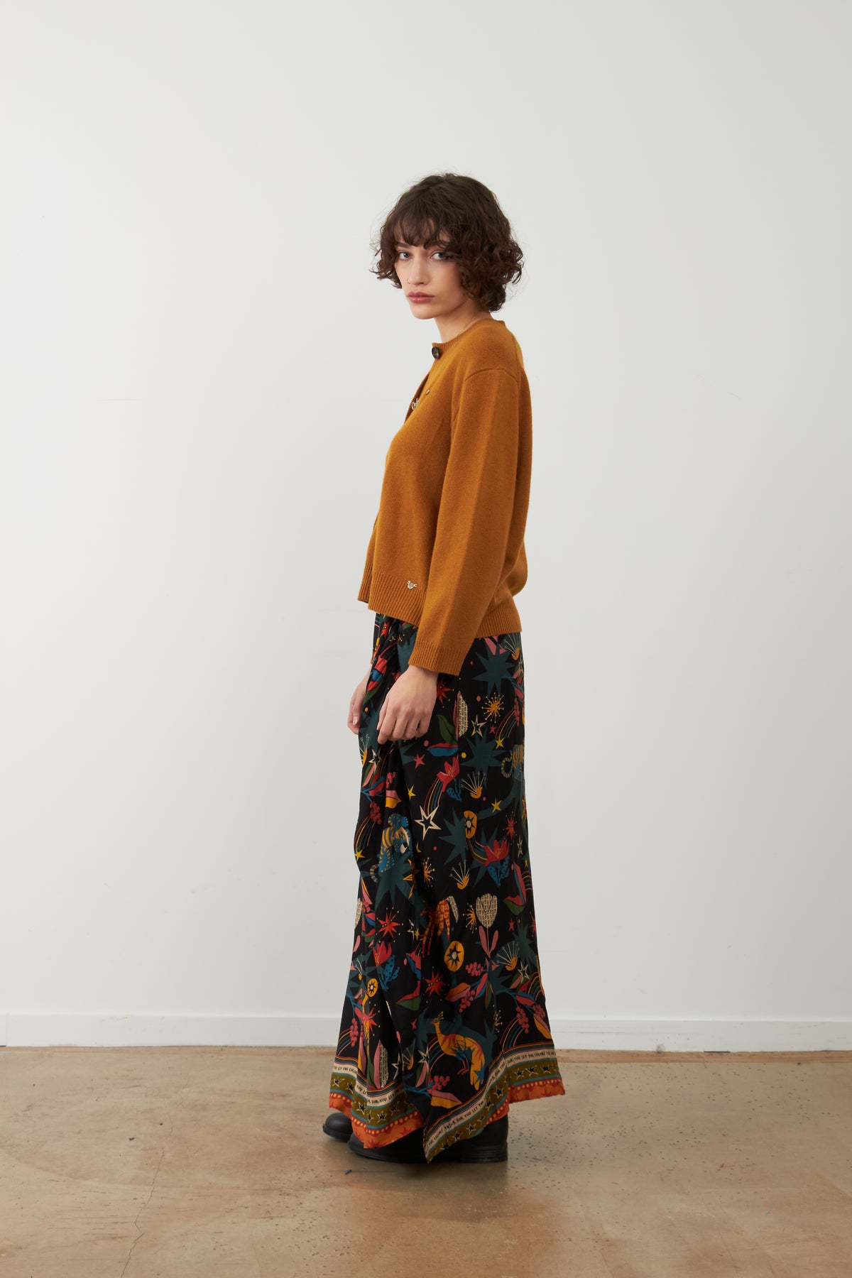 Gilet en laine Wayra - Ocre