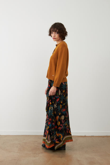 Gilet en laine Wayra - Ocre