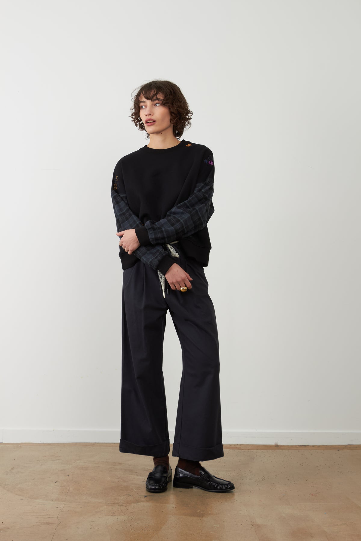 Pantalon large Laugane - Navy