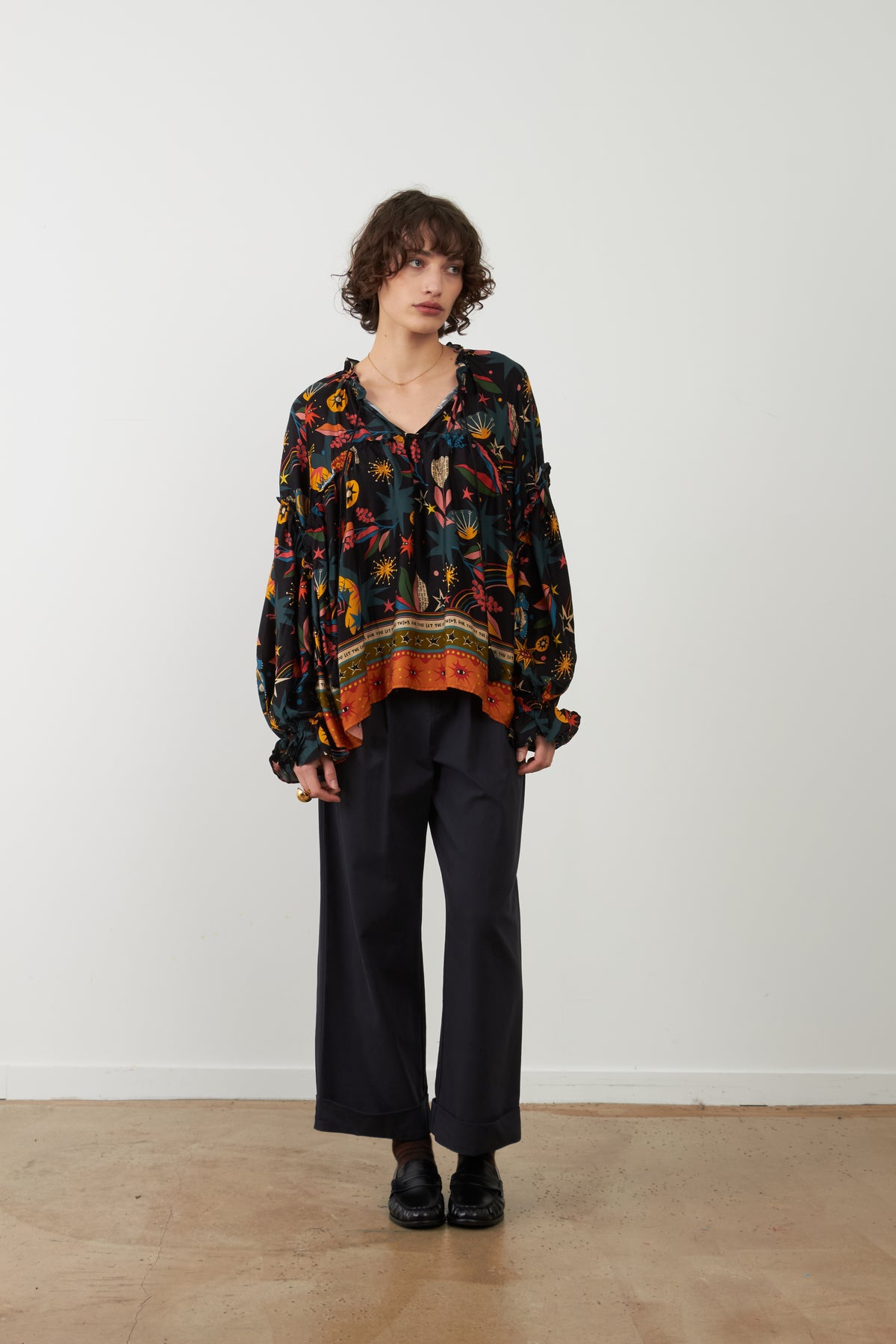 Pantalon large Laugane - Navy