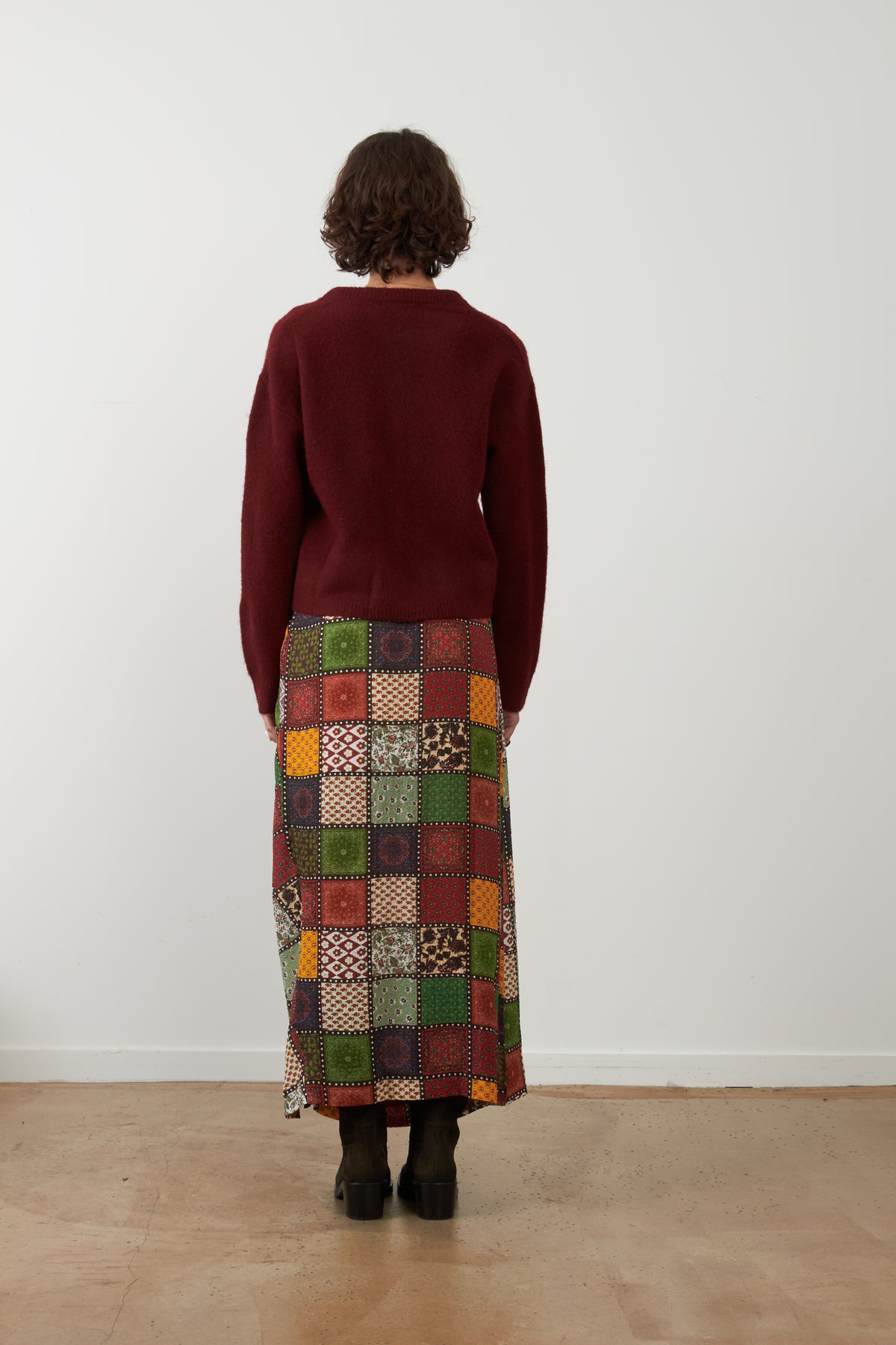 Jupe longue fluide patchwork Pamela - Eco nomade
