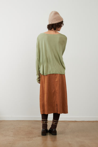 Jupe midi Joy - Camel