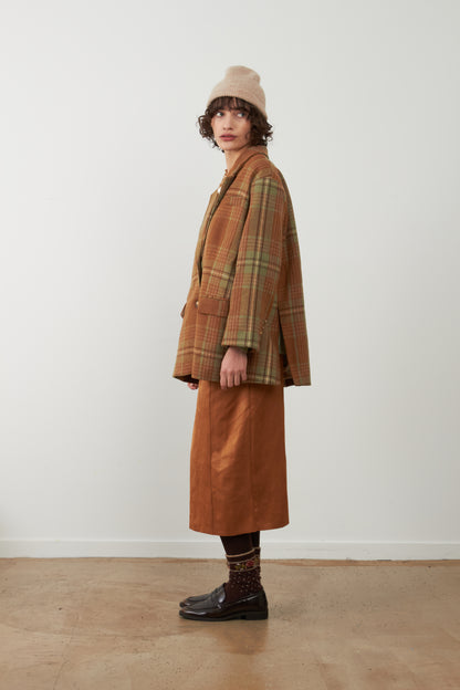 Blazer oversize 2 boutons Rooster - Carreaux Beige