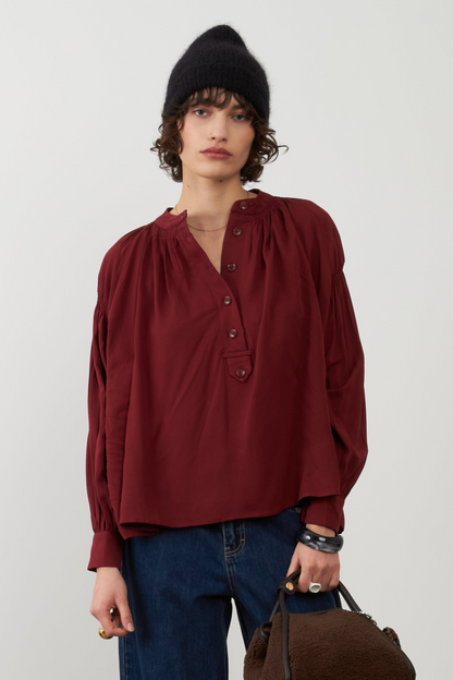 Blouse Abby - Bordeaux