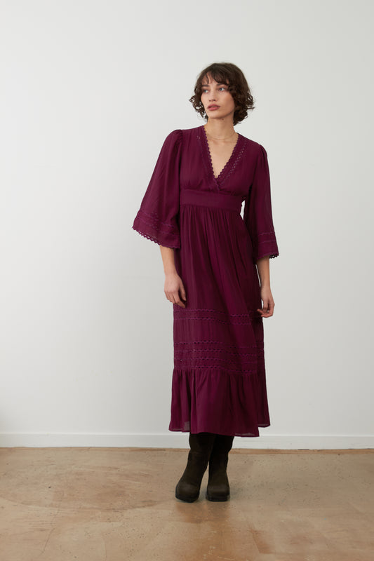 Robe bohème Wynonna - Violet