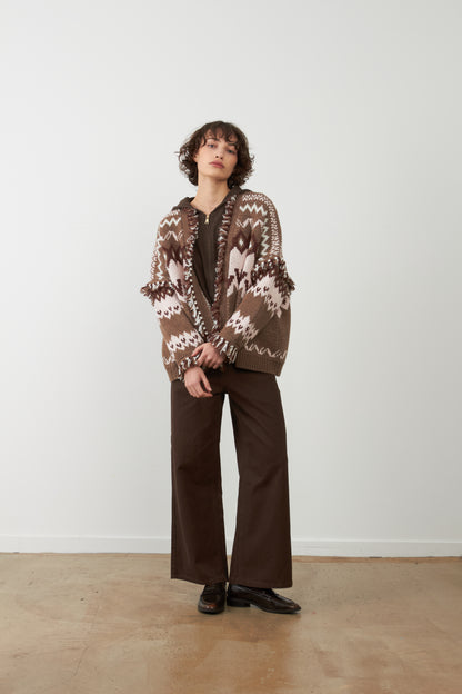 Gilet Skalanda - Choco/Rose