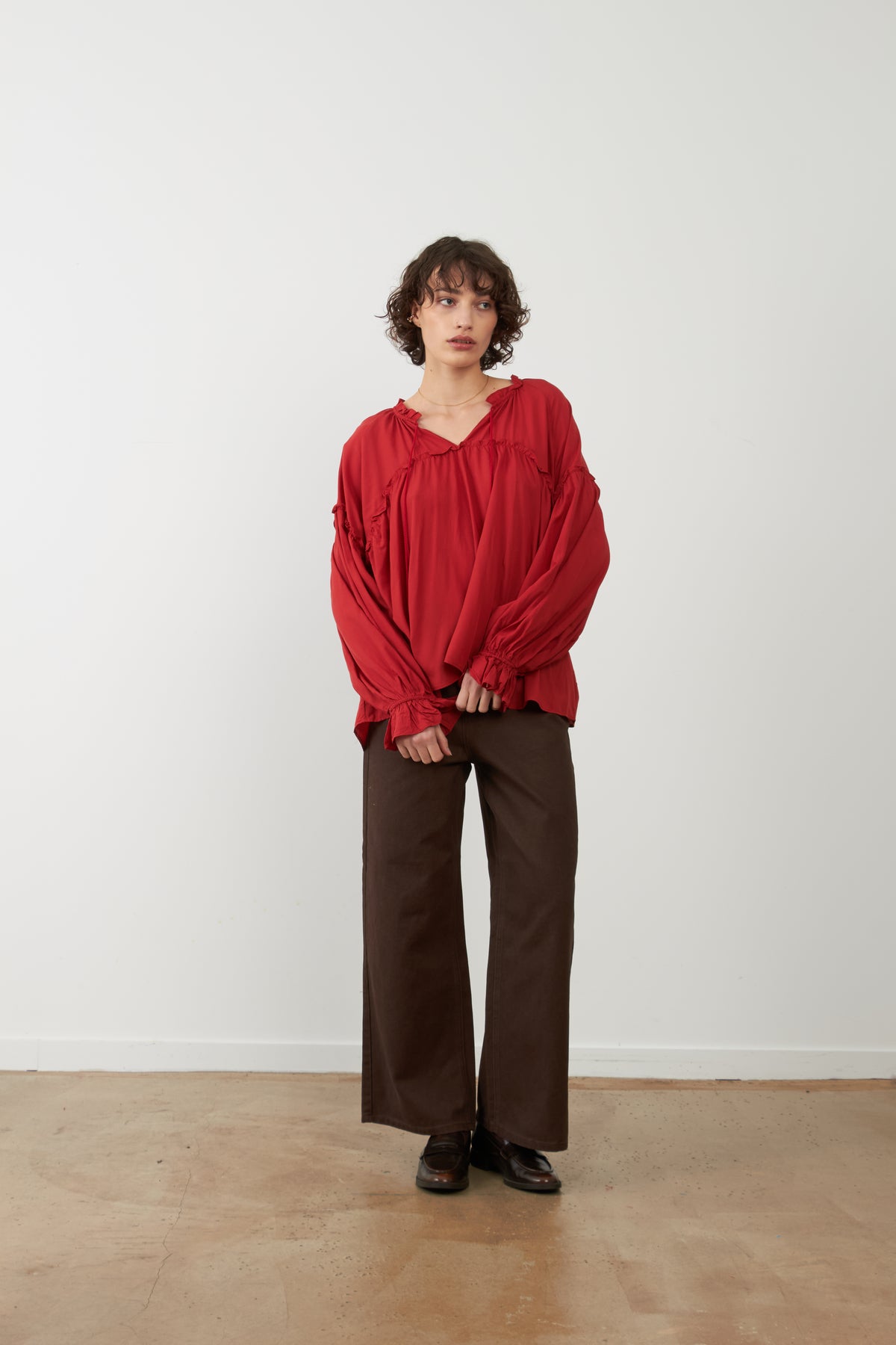 Blouse ample Nellie - Cerise