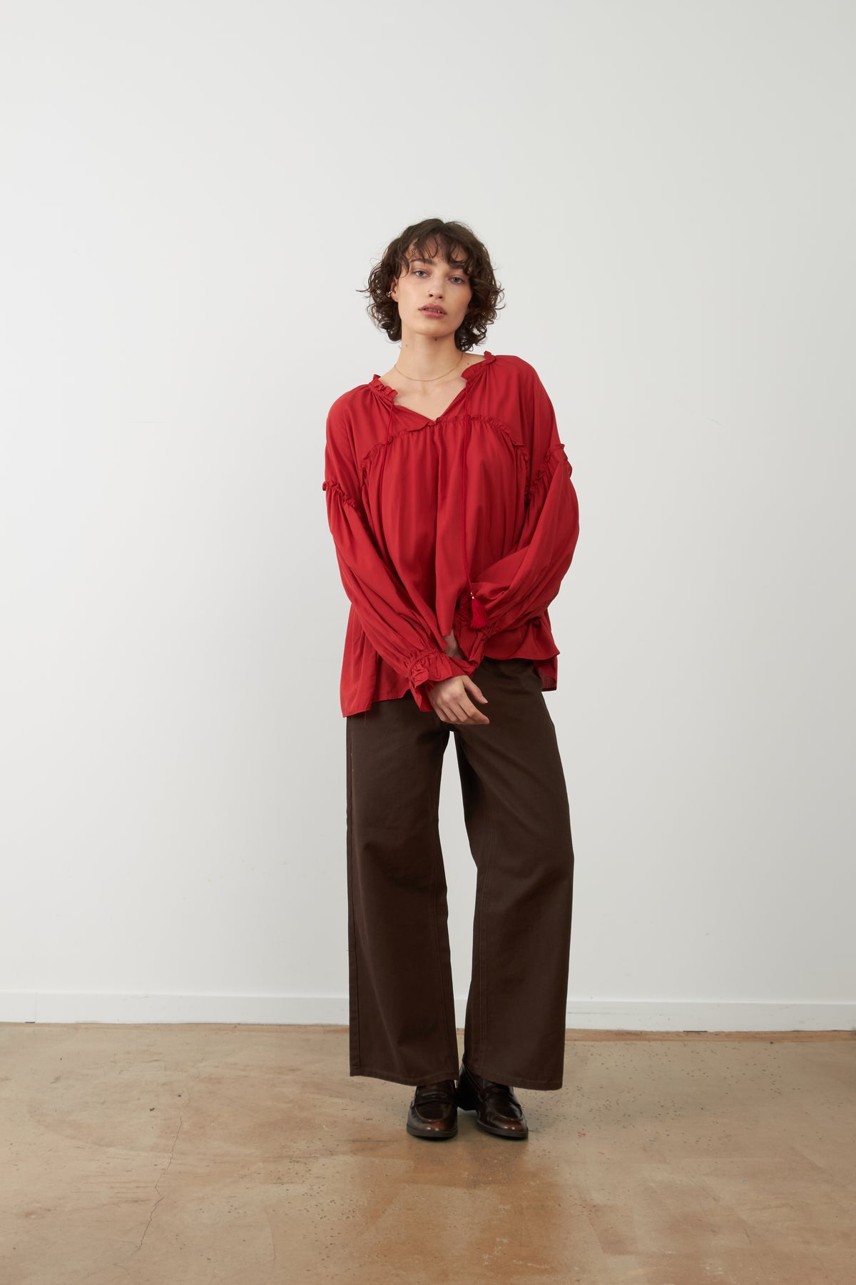 Blouse ample Nellie - Cerise