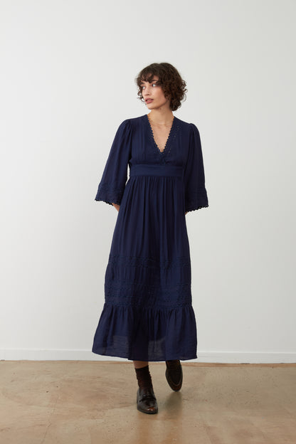 Robe bohème Wynonna - Navy