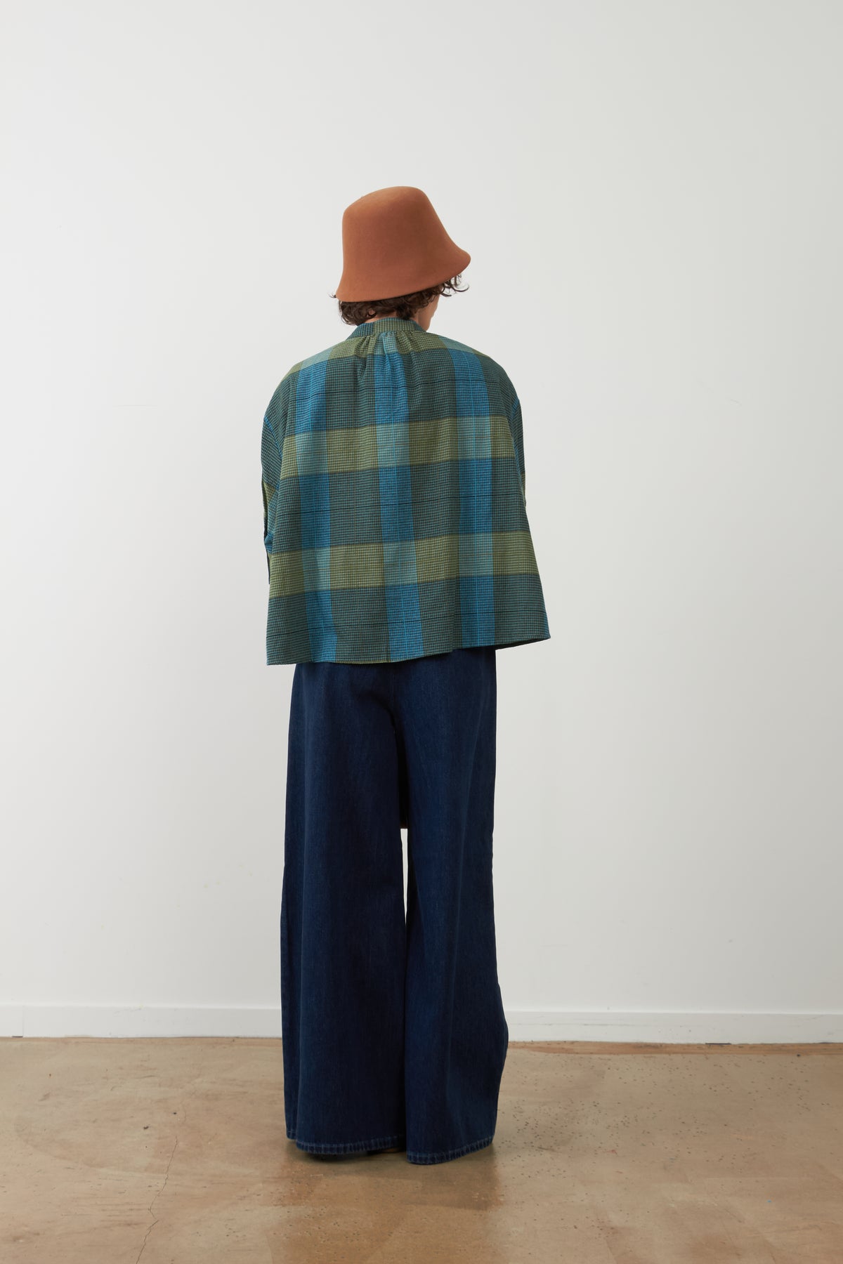 Blouse Simone - Carreaux bleus