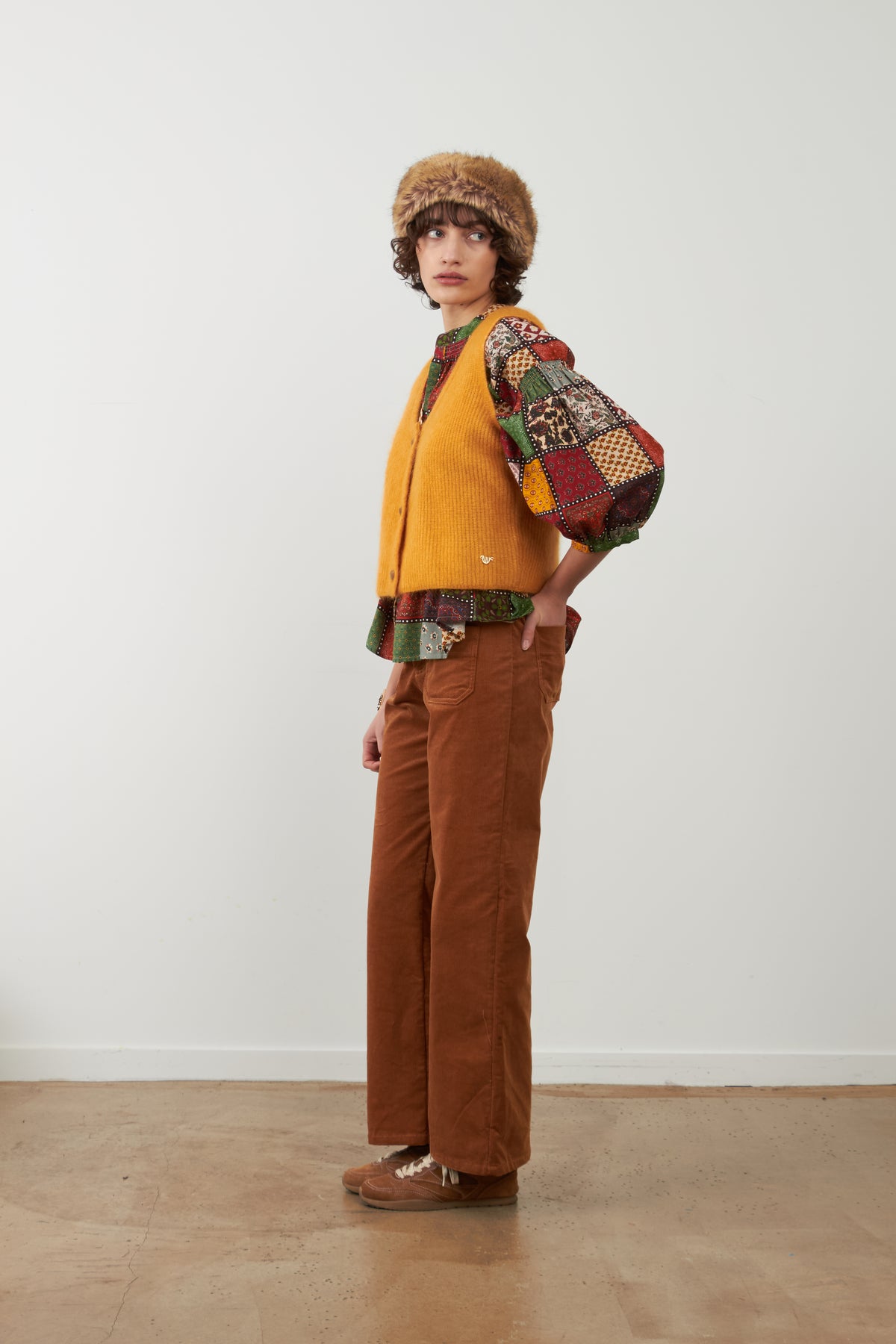 Pantalon Canelle camel - Pollen