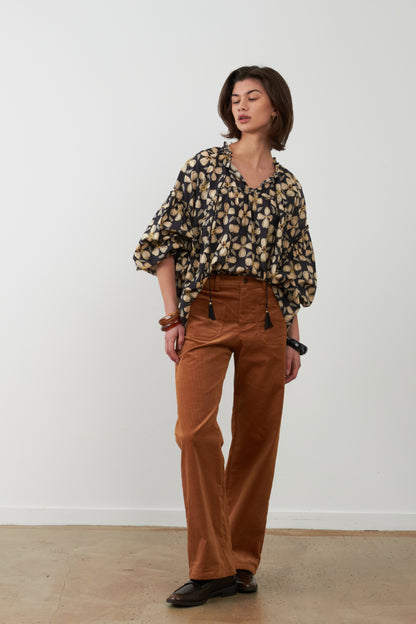 Pantalon Canelle camel - Pollen