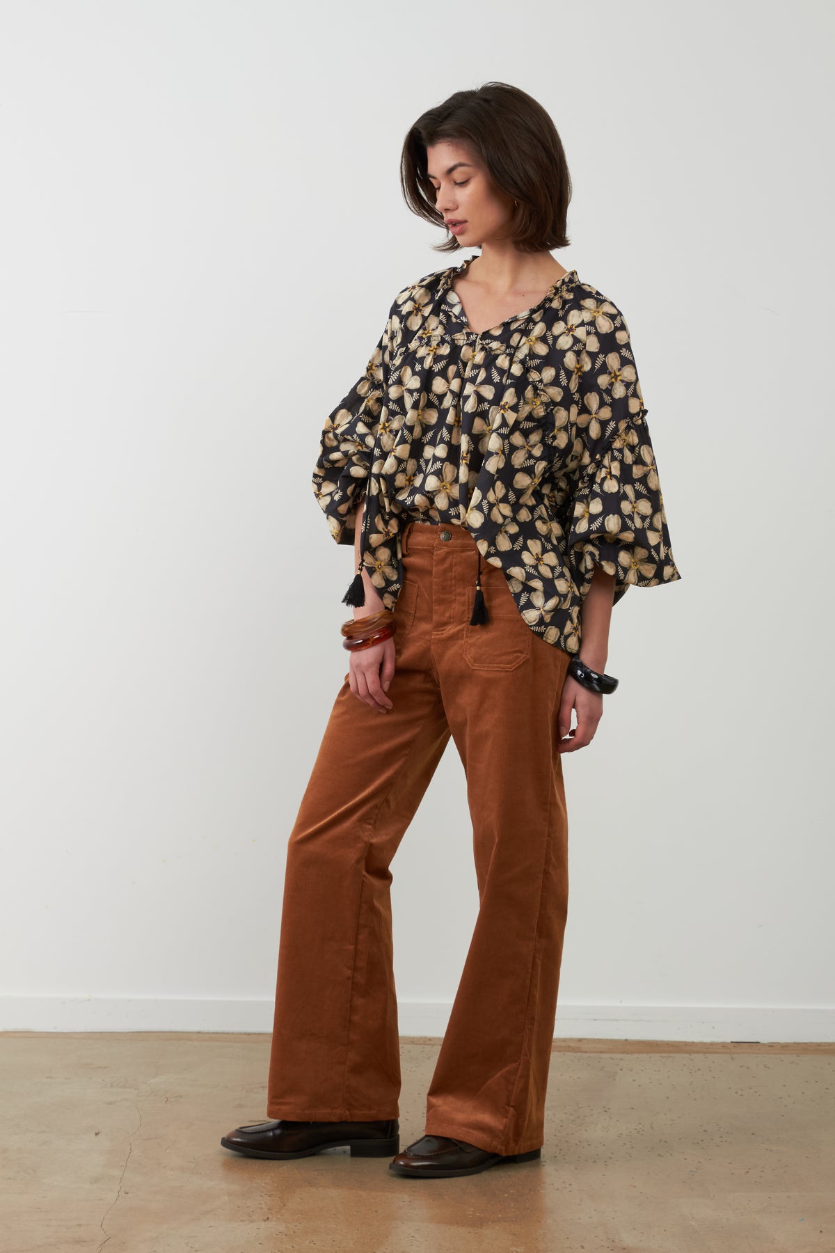 Pantalon Canelle camel - Pollen