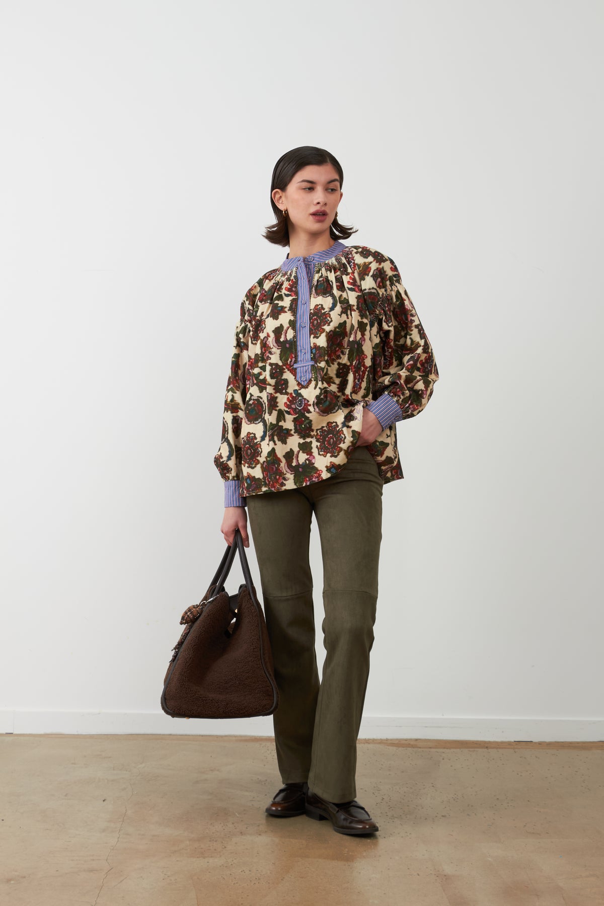 Pantalon bootcut Vickie - Kaki