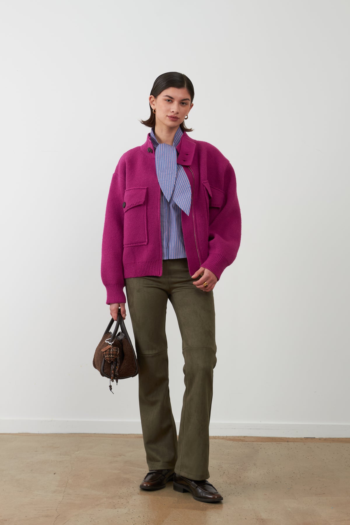 Pantalon bootcut Vickie - Kaki