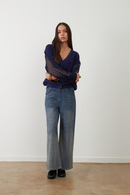 Pantalon jeans délavé Ulrich - Denim