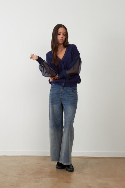 Pantalon jeans délavé Ulrich - Denim