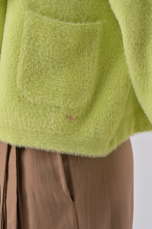 Pull Romy, coloris anis — vue 2