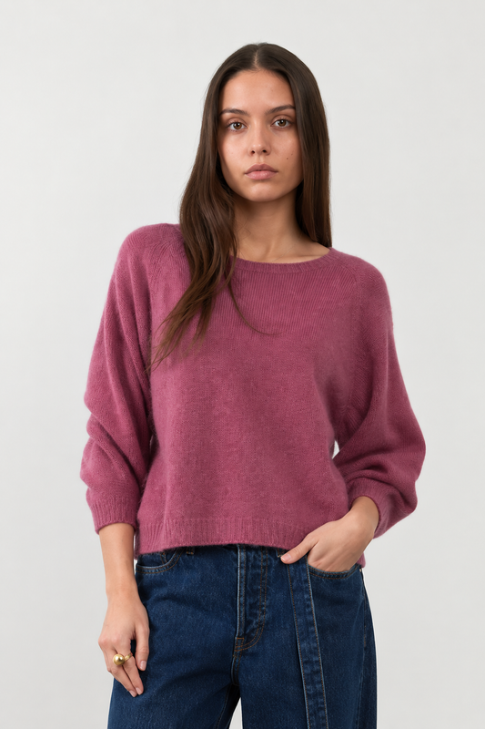 Pull en angora Maeva - Vigne