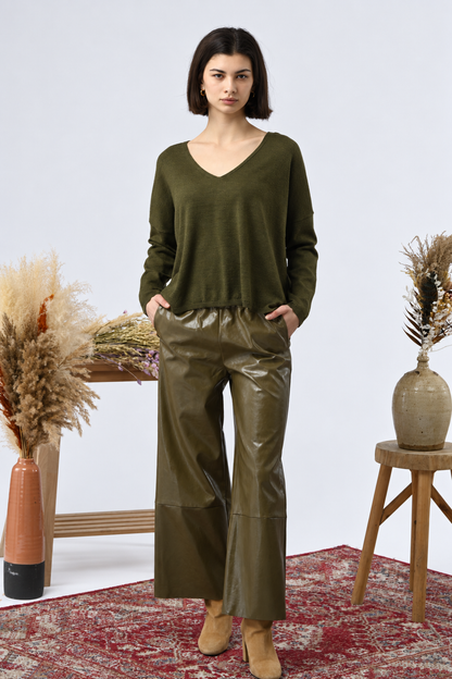 Pull col V Leila Essentiel
