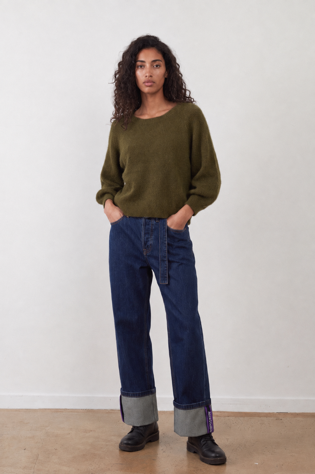Pull en angora Maeva - Kaki