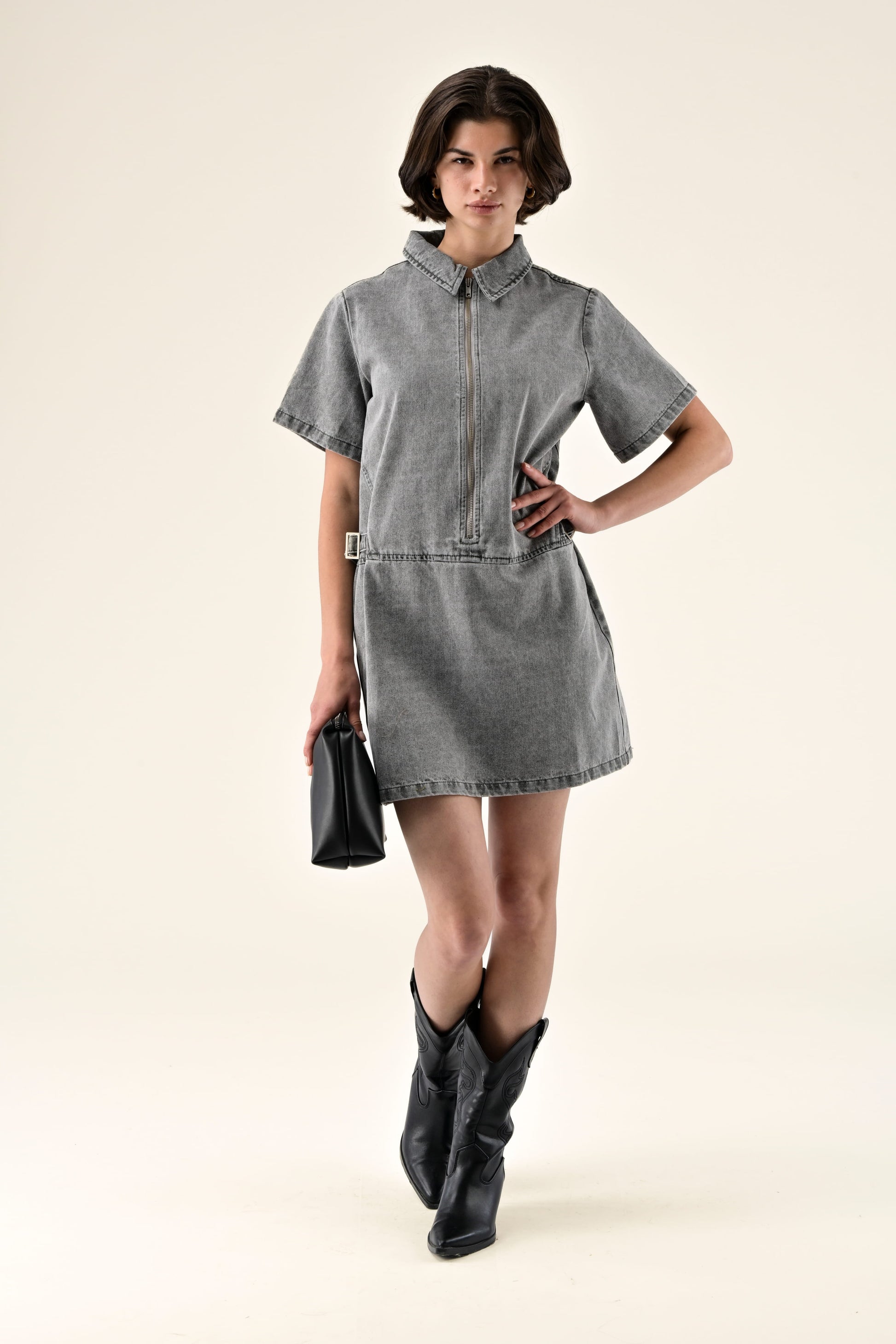 Robe Mahena, coloris gris